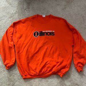 3XL Illinois orange crewneck